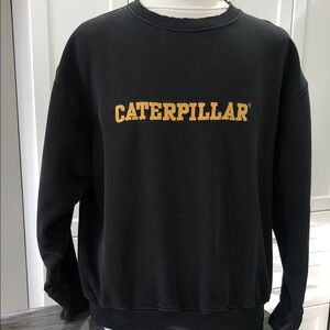 Men’s Caterpillar XXL Sweatshirt – Black – Classic Workwear Style